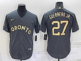 Toronto Blue Jays #27 Vladimir Guerrero Jr Grey 2022 All Star Stitched Cool Base Nike Jersey,baseball caps,new era cap wholesale,wholesale hats